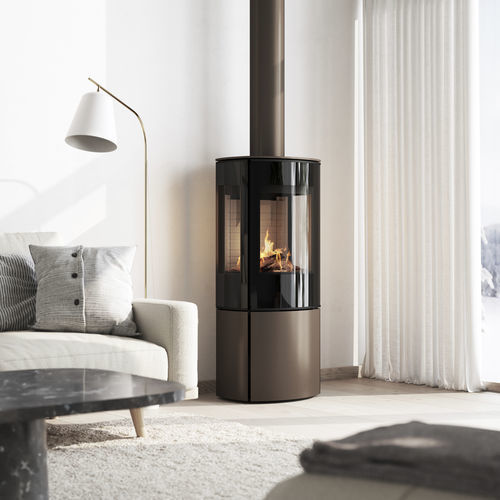 Salamandra a gás - CARO 110 GAS - Attika Feuer AG - 8,5 kW / de instalação livre / com 3 faces