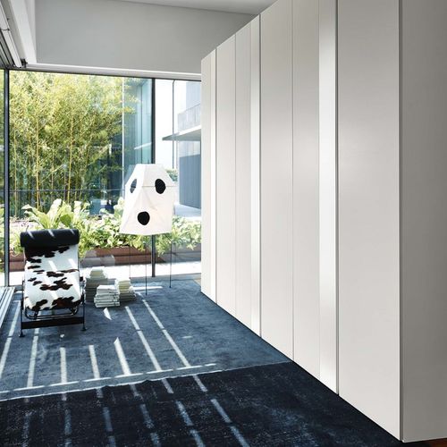 Guarda-roupa contemporâneo - SUITE - ORME - em madeira / em madeira laqueada / com portas de abrir