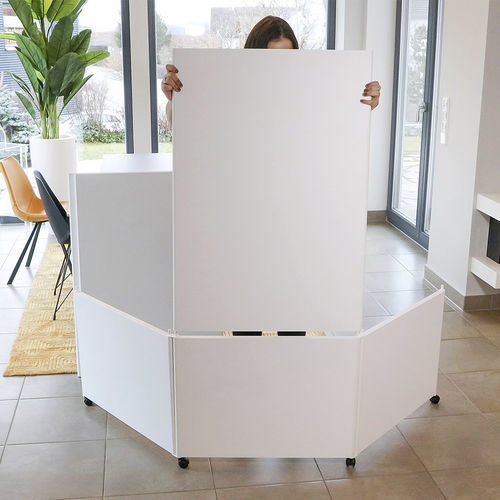 Divisória de ambiente vinílica - SCENARIO - MBA-Design & Display Produkt - sintética / para teletrabalho / da linha comercial