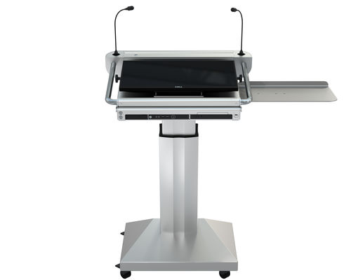 Púlpito de conferência - ILS NAVIGATOR ST - Intelligent Lectern Systems - de altura regulável / com logótipo personalizado / usinado
