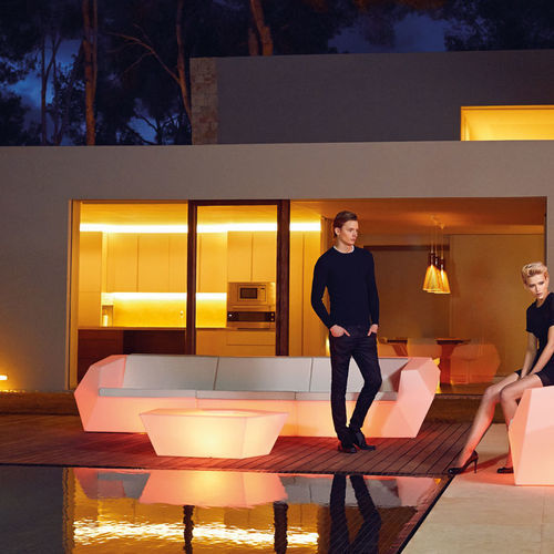 Sofá modular - FAZ - VONDOM - de design original / de jardim / em tecido