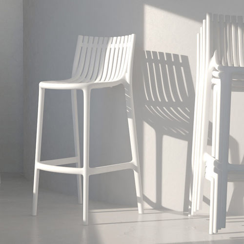 Cadeira alta contemporânea - IBIZA - VONDOM - para ambiente interno / para ambiente externo / em polipropileno