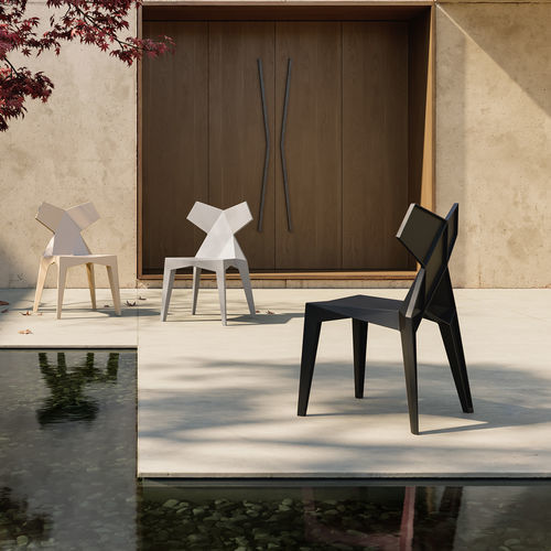 Cadeira de design original - KIMONO - VONDOM - para ambiente externo / para ambiente interno / em policarbonato