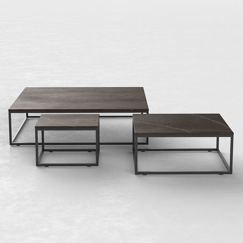 Mesa de centro contemporânea - PIXEL - VONDOM - em HPL / em Dekton® / com base em alumínio laqueada