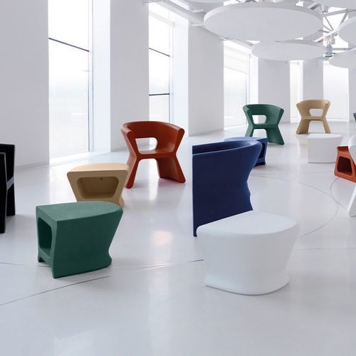 Banqueta contemporânea - PAL   - VONDOM - em polietileno / com base em polietileno / com iluminação LED