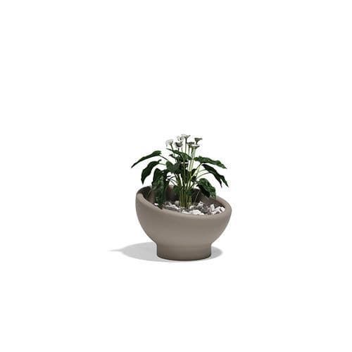 Floreira em polietileno - LUNA PLANTERS - VONDOM - circular / resistente a UV / resistente às intempéries