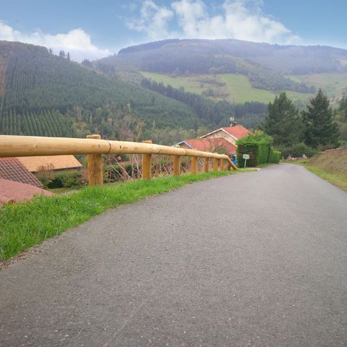 Defensa metálica em madeira - DURAPIN - PIVETEAU BOIS - para estrada