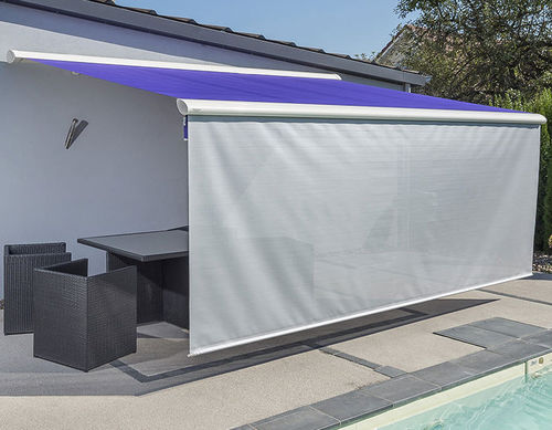 Toldo reto de braço pivotante - AZZURA® - Roche Habitat - com semi-box / motorizado / para pátio