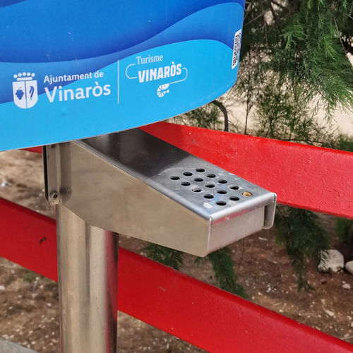 Cinzeiro de pé - ESTEVA BARCELONA - em aço inoxidável / para ambiente externo / de praia