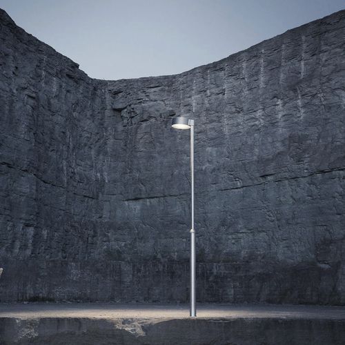 Luminária técnica para instalação em poste - PUCK - ZERO - de LED / redonda / IP44