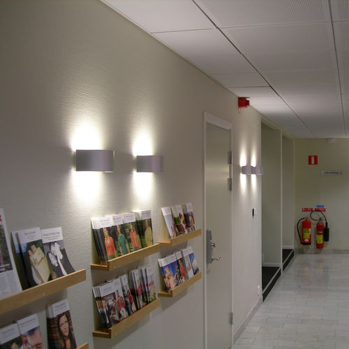 Arandela contemporânea - ALLRIGHT - ZERO - para ambiente externo / em acrílico / em aço pintado