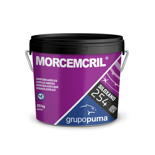 Argamassa decorativa - MORCEMCRIL® SILOXANO - GRUPO PUMA - de proteção / impermeabilizante / para ambiente interno