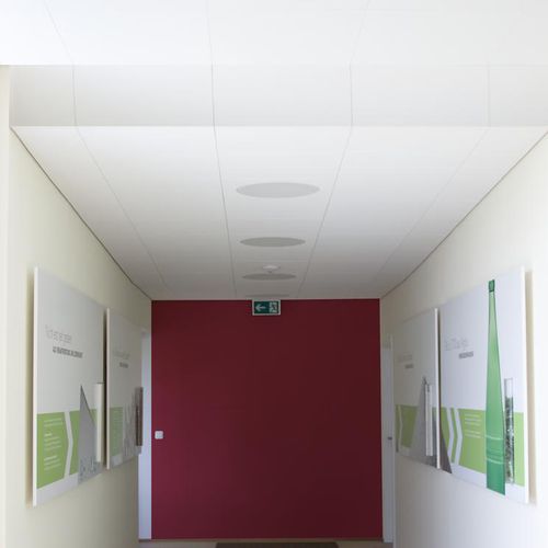 Forro em lã de vidro - FOCUS™ FIXIFORM DS - Saint-Gobain Ecophon - em placas / para escritório / para ambiente interno