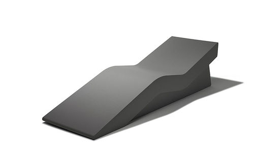 Chaise longue contemporânea - DAY BED - Feek - em espuma de alta densidade revestida / cinza