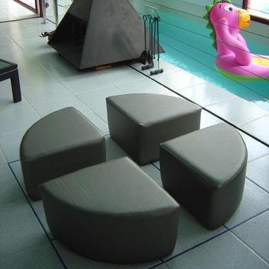 Puff contemporâneo - A17-10 - Modugame - MG Sport - em couro sintético / em espuma / redondo