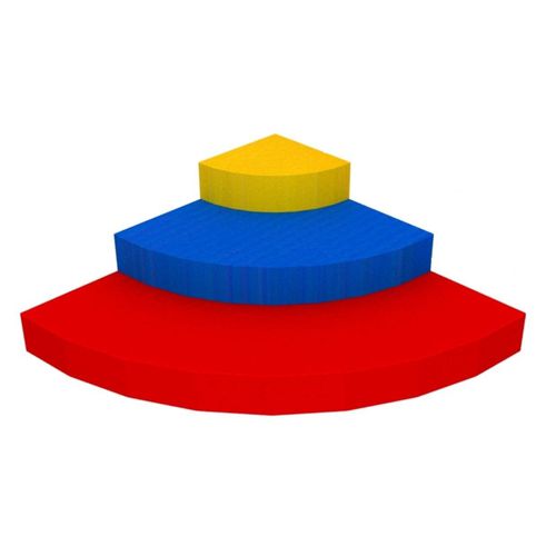 Palco para jardim de infância - ANGLE PODIUM 1/4 ROUND - Modugame - MG Sport