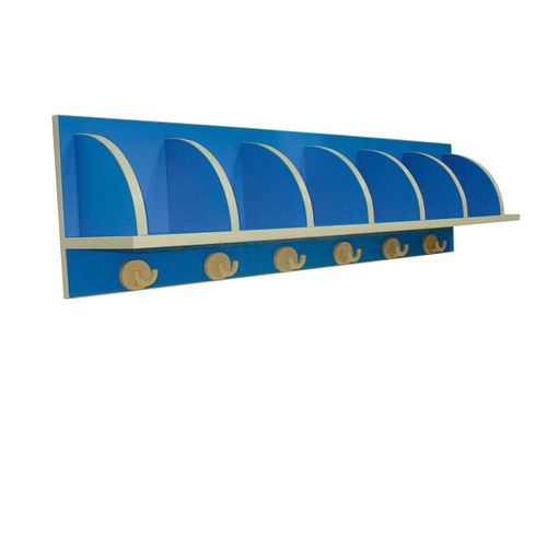 Cabideiro de parede - BOIS-28.1  - Modugame - MG Sport - contemporâneo / em madeira / azul