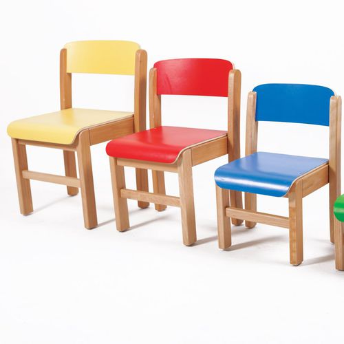 Cadeira contemporânea - BOIS-13.1  - Modugame - MG Sport - para ambiente interno / em faia / com base em madeira