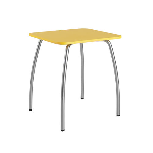 Mesa contemporânea - INICY - DPC - em laminado / em laminado melamínico / com base em aço