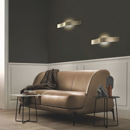 Arandela contemporânea - LIBE A55 - Masiero - para ambiente interno / metálica / em carvalho