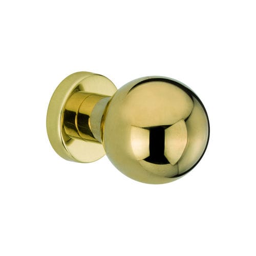 Puxador de porta tipo botão contemporâneo - Sfera  - REGUITTI - em latão / acetinado / polido
