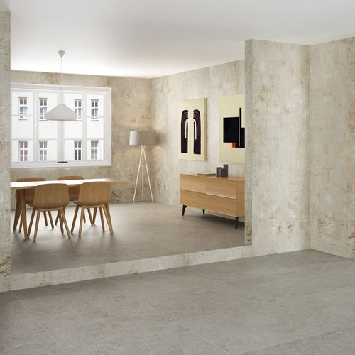 Placas de revestimento em grés porcelanato - TECHLAM® STEEL  - Levantina - polida / para ambiente interno / para ambiente externo