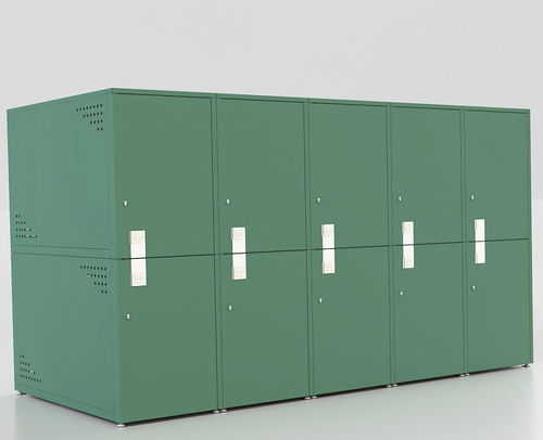 Abrigo para bicicletas com sistema de segurança - BOX - Euroform K. Winkler GmbH - em aço galvanizado / para espaço público / para áreas urbanas