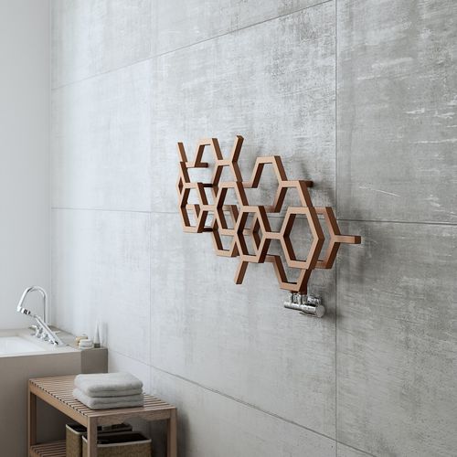 Aquecedor de toalhas a água quente - HEX - Terma Sp. z o.o. - design / metálico / de parede