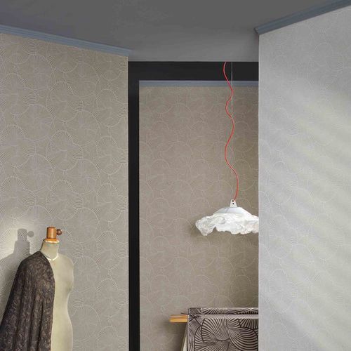 Papel de parede contemporâneo - VENTAGLI - Agena Srl - em tecido não tecido / listrado / efeito de tecido