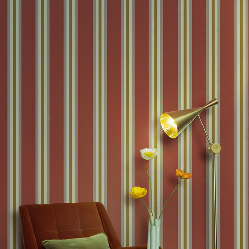 Papel de parede contemporâneo - STRIPE - Agena Srl - em tecido não tecido / listrado / multicores