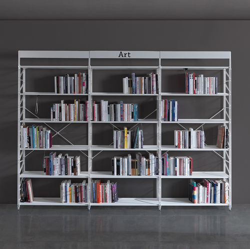 Sistema de prateleiras autoportante - SOCRATE Bibliotech - Caimi Brevetti SpA - contemporâneo / metálico / profissional