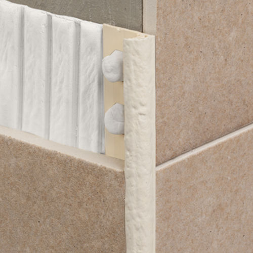 Terminal de acabamento em PVC - NOVOCANTO® RUSTIC - EMAC - para revestimento cerâmico / com ângulo arredondado