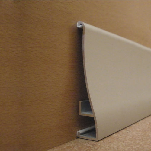 Rodapé em aço inoxidável - NOVORODAPIE&reg; ALUMINIO - EMAC - acústico