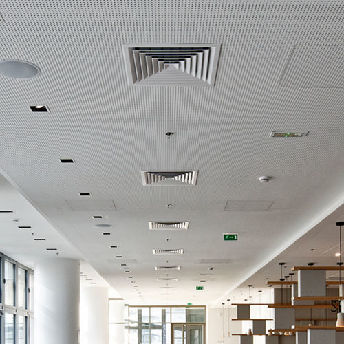 Forro de fibra de vidro - ECOPHON® FOCUS™ DS - Certain Teed - de gesso / em placas / em painéis
