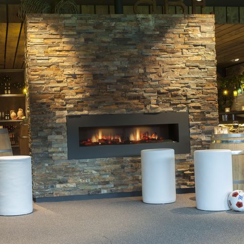 Lareira tipo inserto elétrica - DIMPLEX OPTI-V-DOUBLE - Kamin-Design GmbH & Co KG Ingolstadt - contemporânea / com efeito de chamas