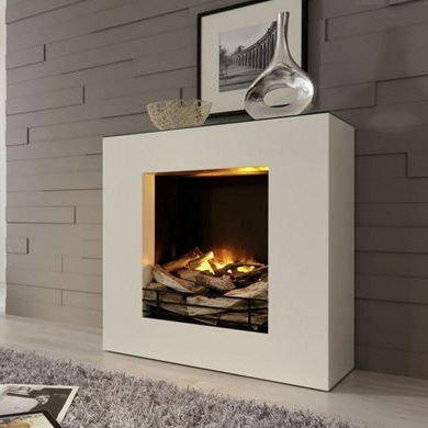 Lareira elétrica - LINEA - EL - Kamin-Design GmbH & Co KG Ingolstadt - de embutir / Face única / fechada