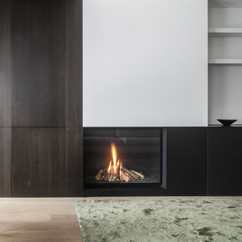 Lareira a lenha - ULTIME D MF 800-75 WHE 1S - Metalfire Architectural fireplaces - de embutir / de piso / Face única