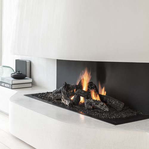 Lareira a gás - URBAN 5.2 - Metalfire Architectural fireplaces - de embutir / com 3 faces / aberta