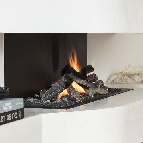 Lareira a gás - URBAN 5.3 - Metalfire Architectural fireplaces - de embutir / com 3 faces / aberta