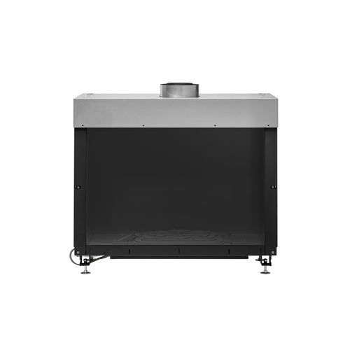 Lareira embutida fechada a gás - AVENUE MF 900-60 GHE 1S - Metalfire Architectural fireplaces - com 1 face / em aço / em ferro fundido