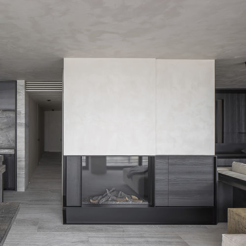 Lareira a gás natural - AVENUE MF 1050-75 GHE 1S - Metalfire Architectural fireplaces - a gás propano / integrada / de piso