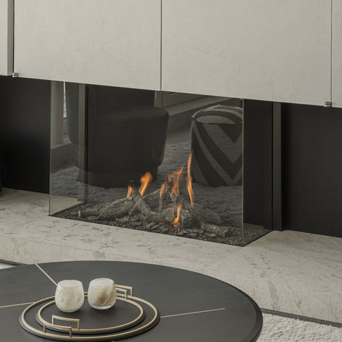 Lareira a gás natural - AVENUE MF 1050-75 GHE 3S - Metalfire Architectural fireplaces - a gás propano / integrada / de piso