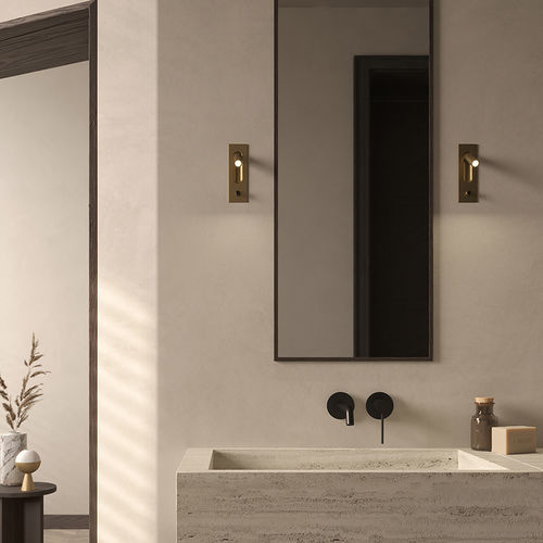Arandela contemporânea - 119.73 - GIBAS - para ambiente interno / em latão / em cetim