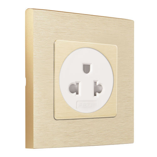 Tomada elétrica - EURO-AMERICAN  - FEDE Switch & Light - de parede / de embutir / em latão escovado