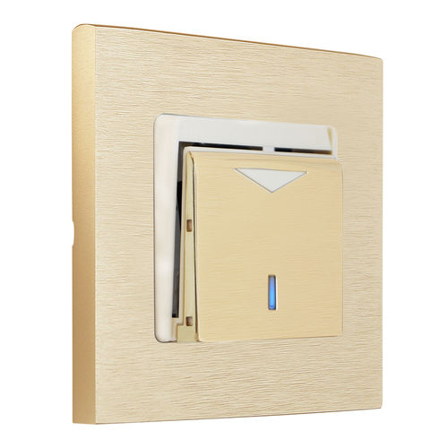 Interruptor para sistema de automação residencial - HOTEL CARD  - FEDE Switch & Light - com cartão / de embutir / em latão escovado