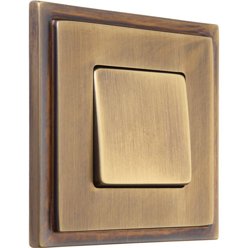 Interruptor com botão de pressão - SCHUFD01241  - FEDE Switch & Light - de embutir / metálico / contemporâneo