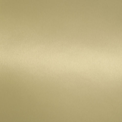 Piso laminado decorativo de cor lisa - 794 ALU GOLDTONE SPECIAL - HOMAPAL GmbH - escovado / HPL
