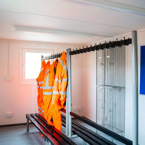 Construção em contêiner para canteiro de obras - 20 - Algeco - para vestiário / em aço galvanizado