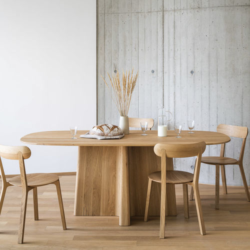 Mesa de jantar contemporânea - XX - JAVORINA - em carvalho / em nogueira / em madeira maciça