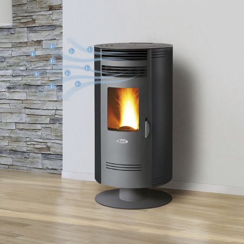 Salamandra a pellets - BIO100QH - FAIR srl - 5 kW–10 kW / de centro / contemporânea